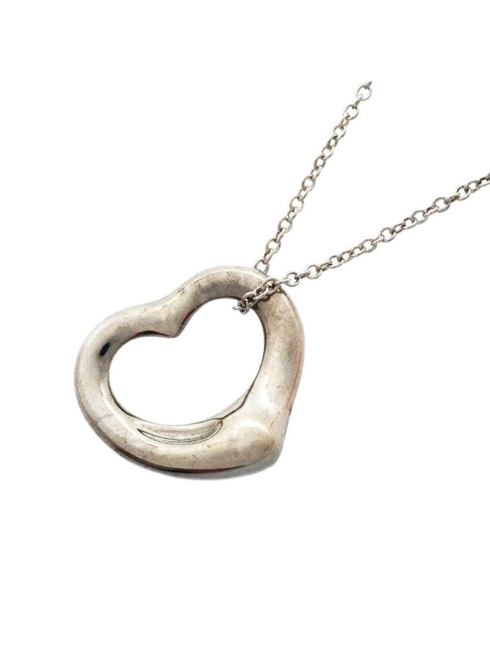 Tiffany & Co Necklace Open Heart 925 Sterling Silver